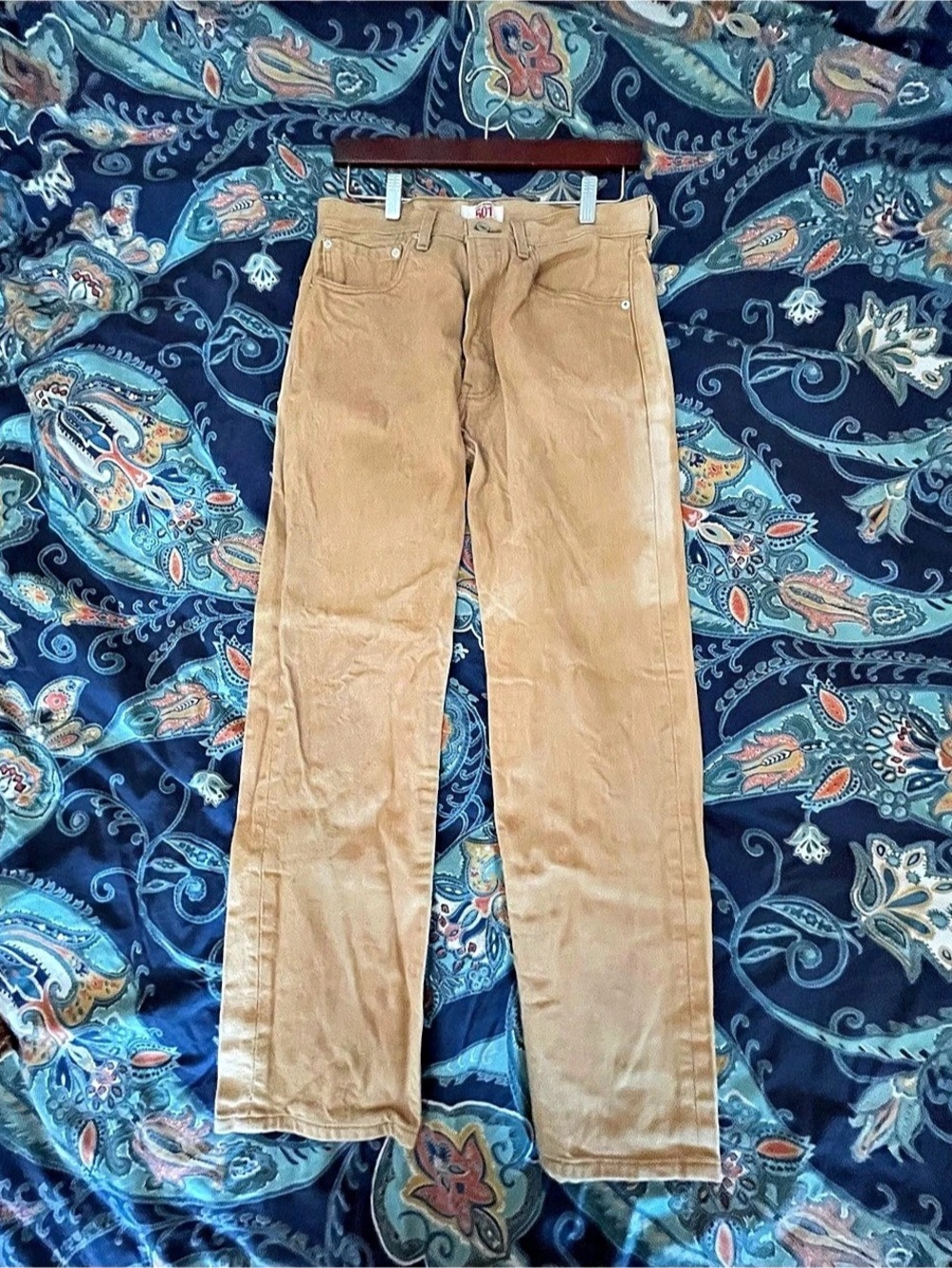 Levi's 501 Original Straight Leg Button-Fly Cotton Waist 32 Length 32
